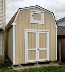 12x16 Barn Shed with loft door and SmartSide wood siding