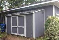 12x6 Lean to Shed with SmartSide wood siding in Virginia built by Sheds by Ken
