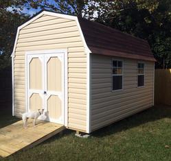 10x14 Barn Shed with windows, ramp and Vinyl siding